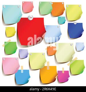 tags coloured,  this  illustration may be useful  as designer work Stock Vector