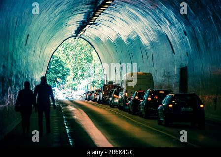 Tunnel in the city Stock Photo