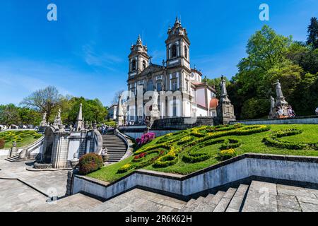 Sanctuary of Bom Jesus do Monte, UNESCO World Heritage Site, Braga, Minho, Portugal, Europe Stock Photo