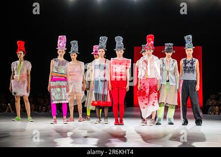 Antwerp Belgium. 09th June 2023. Designer clothes are shown at