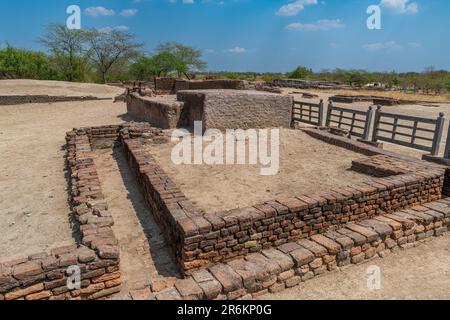Lothal, southernmost site of the ancient Indus Valley civilisation, Gujarat, India, Asia Stock Photo