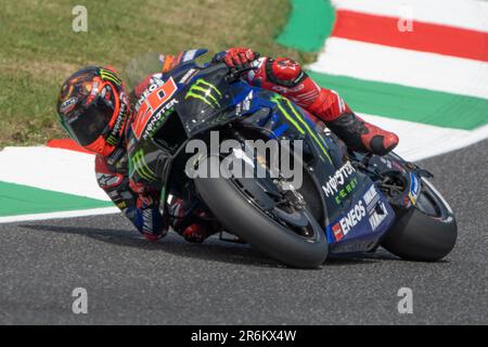 Misano Adriatico, Ita. 09th June, 2023. 20 Fabio Quartararo Monster Energy Yamaha MotoGP™ during the MotoGP Oakley Italian Grand Prix Free Practice Friday, MotoGp of Italy - at Mugello Circuit on June 9, 2023 in Scarperia, Italy. (Photo by Fabio Averna/Sipa USA) Credit: Sipa USA/Alamy Live News Stock Photo