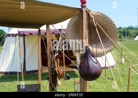 Barnet, London, UK. 10th June 2023. The Barnet Medieval Festival, with over 350 re-enactors commemorating the Battle of Barnet and the Wars of the Roses. Credit: Matthew Chattle/Alamy Live News Stock Photo