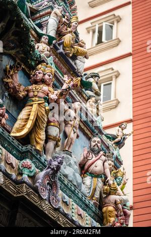 Sri Veeramakaliamman Hindu Temple, Little India, Singapore, Southeast Asia, Asia Stock Photo