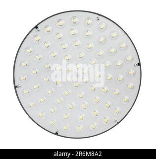 simple round led light path isolated on white Stock Photo