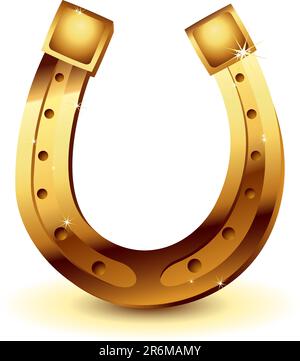 horseshoe,  this  illustration may be useful  as designer work Stock Vector