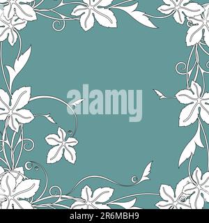 floral background, this  illustration may be useful  as designer work Stock Vector