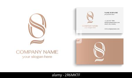 OS logo or SO monogram. OS letter logo template elements. personal monogram. Vector elegant logo. letter os logo design letter SO luxury Stock Vector