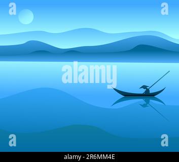chinese landscape,this  illustration may be useful  as designer work Stock Vector
