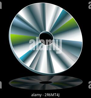 An image of a CD / DVD disc. Stock Vector