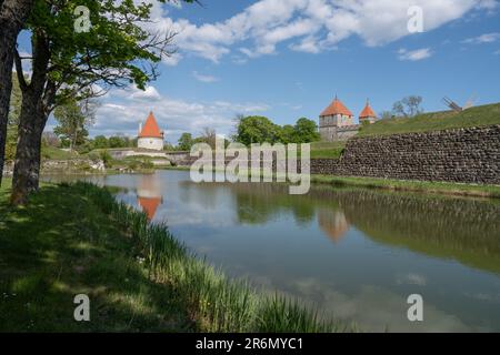 Beautiful view of Kuressaare Castle on the island of Saaremaa in Estonia Stock Photo