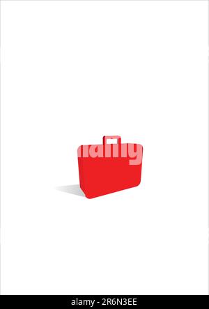 simple suitcase icon. Stock Vector