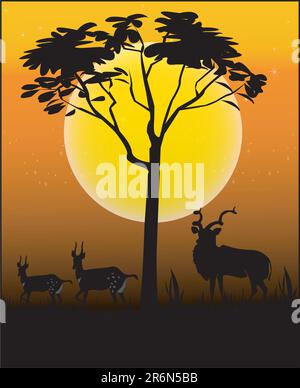 Animals of Africa - Illustration Vector Format Stock Vector Image & Art ...