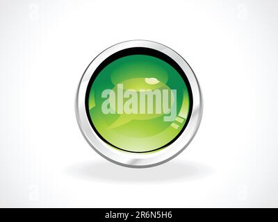 abstract glossy speech botton vector illustration Stock Vector
