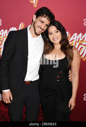 HOLLYWOOD, CALIFORNIA - JUNE 09: (L-R) Joe Locicero and Gina Rodriguez