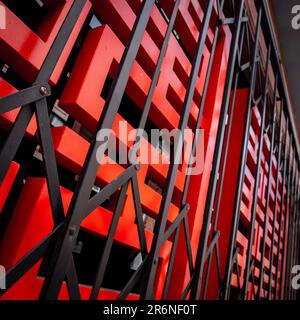 Exploring Chinatown in San Francisco, California.  The exterior of The Lion's Den on Wentworth. Stock Photo