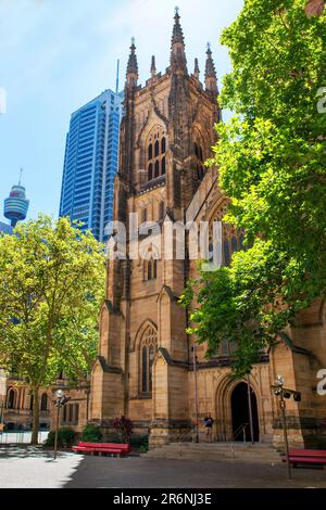 St. Andrew's Cathedral, Sydney, New South Wales, Australia Stock Photo