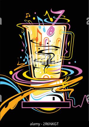 music related object for fun concepts Stock Vector