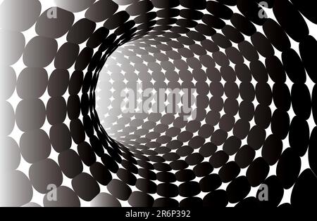 abstract vector tunnel - suitable for background Stock Vector