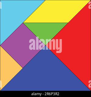 tangram - vector Stock Vector