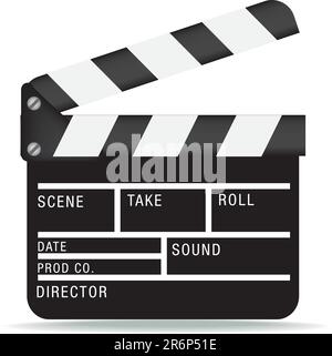 Film clapper icon. Simple illustration of film clapper vector icon for web  design isolated on white background Stock Vector Image & Art - Alamy