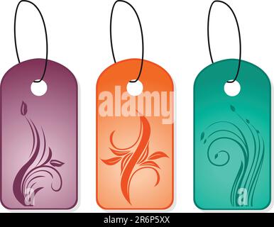 Illustration of set style bookmark designs. Vector Stock Vector