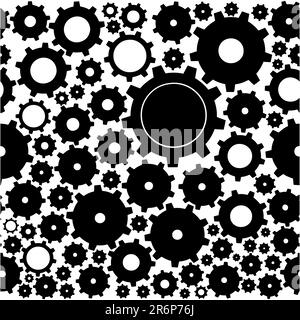 vector background created by cogwheels Stock Vector
