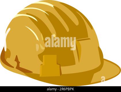 Vector illustration of helmet is isolated on white background Stock Vector