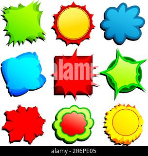 set of tags, this illustration may be useful as designer work Stock Vector
