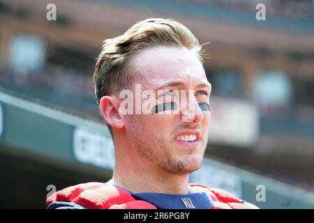 St. Louis Cardinals catcher Andrew Knizner is seen during spring training  baseball practice Monday, Feb. 22, 2021, in Jupiter, Fla. (AP Photo/Jeff  Roberson Stock Photo - Alamy