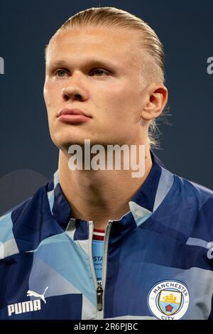 Istambul, Turkey. 11th June, 2023. Erling Haaland of Manchester City during the UEFA Champions League Final 2023 between Manchester City and Inter at Atatürk Olympic Stadium in Istanbul, Turkey on June 10, 2023 (Photo by Andrew SURMA/ Credit: Sipa USA/Alamy Live News Stock Photo