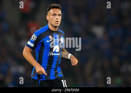 Istambul, Turkey. 11th June, 2023. Lautaro Martinez of Inter during the UEFA Champions League Final 2023 between Manchester City and Inter at Atatürk Olympic Stadium in Istanbul, Turkey on June 10, 2023 (Photo by Andrew SURMA/ Credit: Sipa USA/Alamy Live News Stock Photo