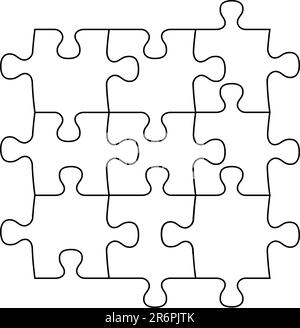 ilustration of puzzle pieces Stock Vector Image & Art - Alamy