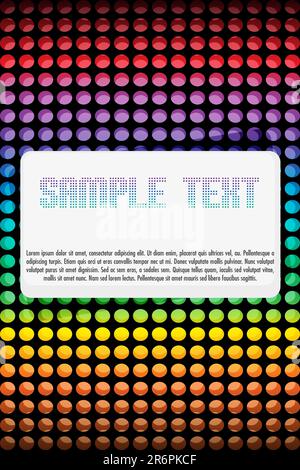 illustration of abstract vector card with colorful dots Stock Vector