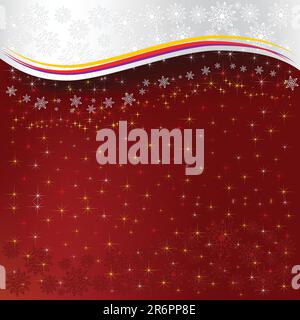 Christmas red background with snowflakes Stock Vector Image & Art - Alamy