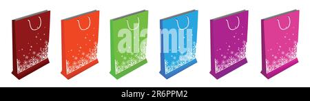 set of gift bags in vector - EPS vector format available Stock Vector