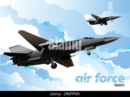 Air force team. Vector illustration Stock Vector Image & Art - Alamy