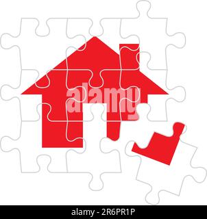 puzzle pieces, vector file very easy to edit, individual objects Stock Vector