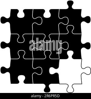 ilustration of puzzle pieces Stock Vector Image & Art - Alamy