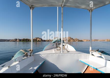 Beautiful view from a boat ride in South Egypt Stock Photo