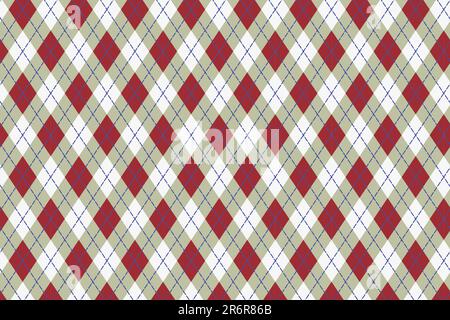 Scottish pattern as a background in red and gray shades. vector Stock Vector