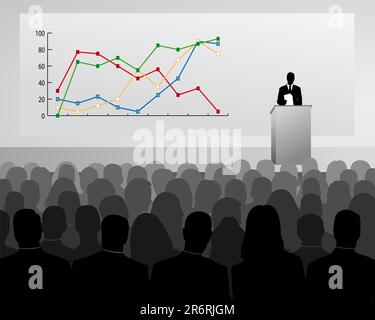 Speech of Director Stock Vector