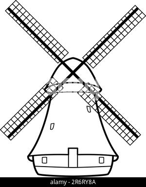 Antique Windmill Vector Stock Vector Image & Art - Alamy