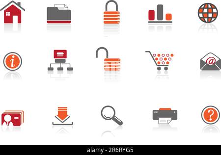 Vector icons | illustrator 8+ and other compatible applications Easy to edit, manipulate, resize or colorize Stock Vector