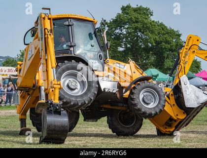 Dancing Diggers - Smallwood Steam & Vintage Rally 2023 Stock Photo