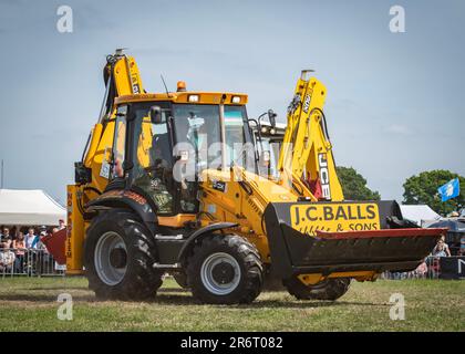 Dancing Diggers - Smallwood Steam & Vintage Rally 2023 Stock Photo