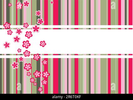 A colorful background template with lots of colors and flowers Stock Vector