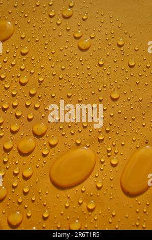 Raindrops, water drops on tablecloth Stock Photo