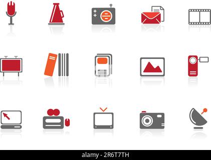 Vector icons | illustrator 8+ and other compatible applications Easy to edit, manipulate, resize or colorize Stock Vector