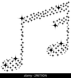 Musical notes vector background for use in design Stock Vector